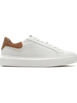 Geox Sneakers^Leder-Sneakers "Deiven" in Weiß/ Braun