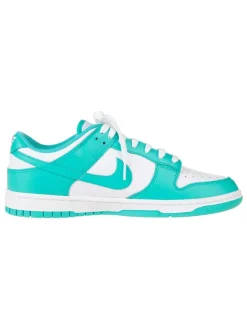 Leder-Sneakers "Dunk Low" in Türkis/ Weiß>Nike New