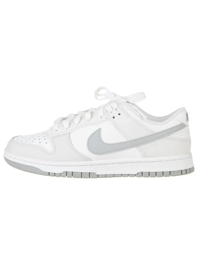 Nike Sneakers^Leder-Sneakers "Dunk Low Retro" in Grau/ Weiß