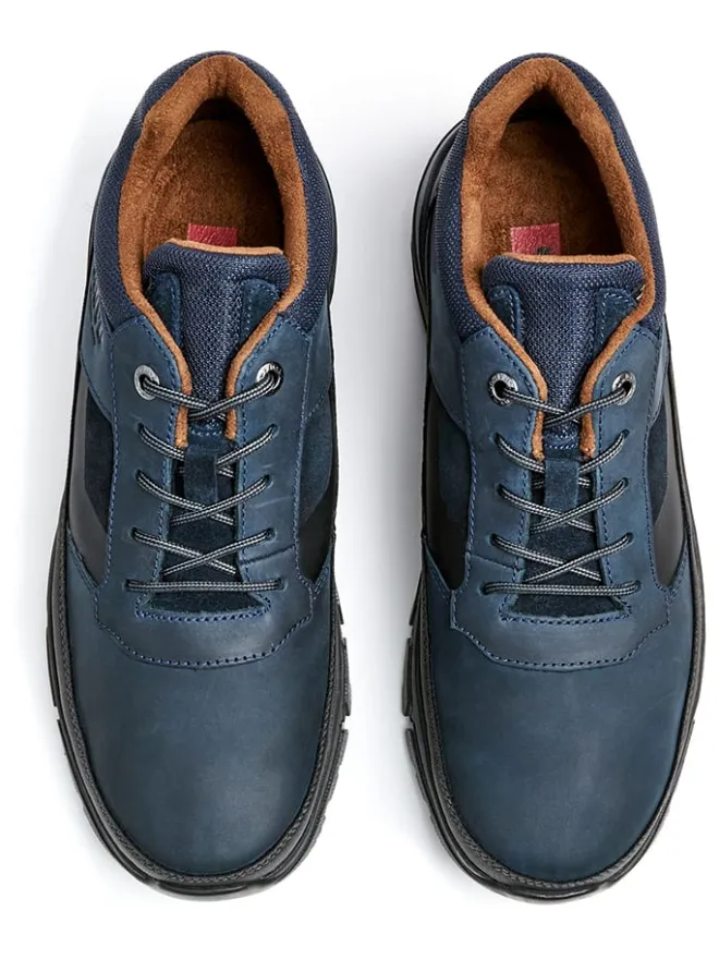 LLOYD Outdoorschuhe^Leder-Sneakers "Ebe" in Dunkelblau