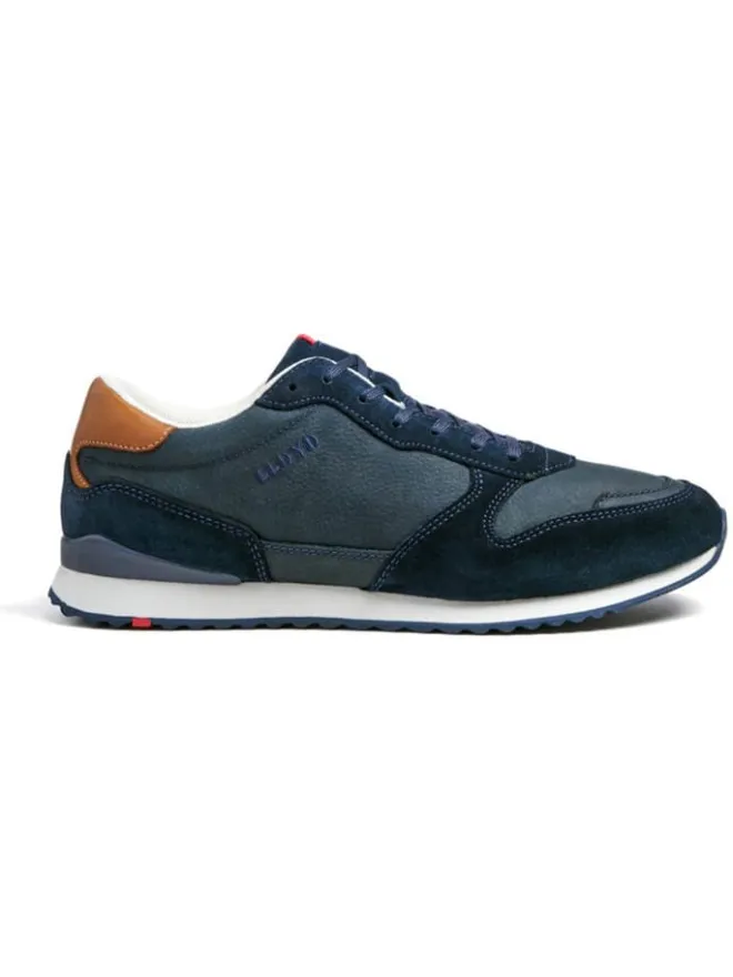 Leder-Sneakers "Edmond" in Dunkelblau>LLOYD Sale