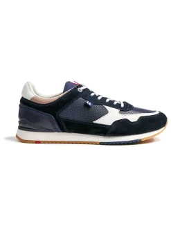LLOYD Schnürschuhe^Leder-Sneakers "Emilian" in Dunkelblau