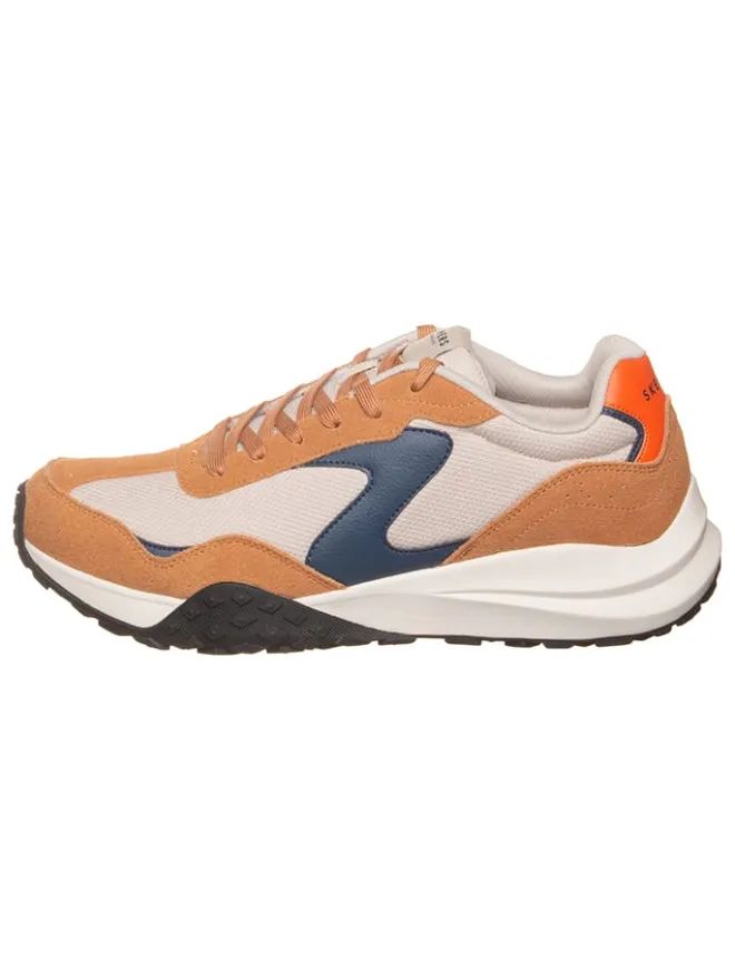 Skechers Sneakers^Leder-Sneakers "Frenzy" in Hellbraun/ Creme