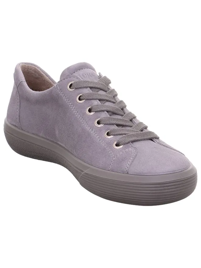 Legero Schnürschuhe^Leder-Sneakers "Fresh" in Grau