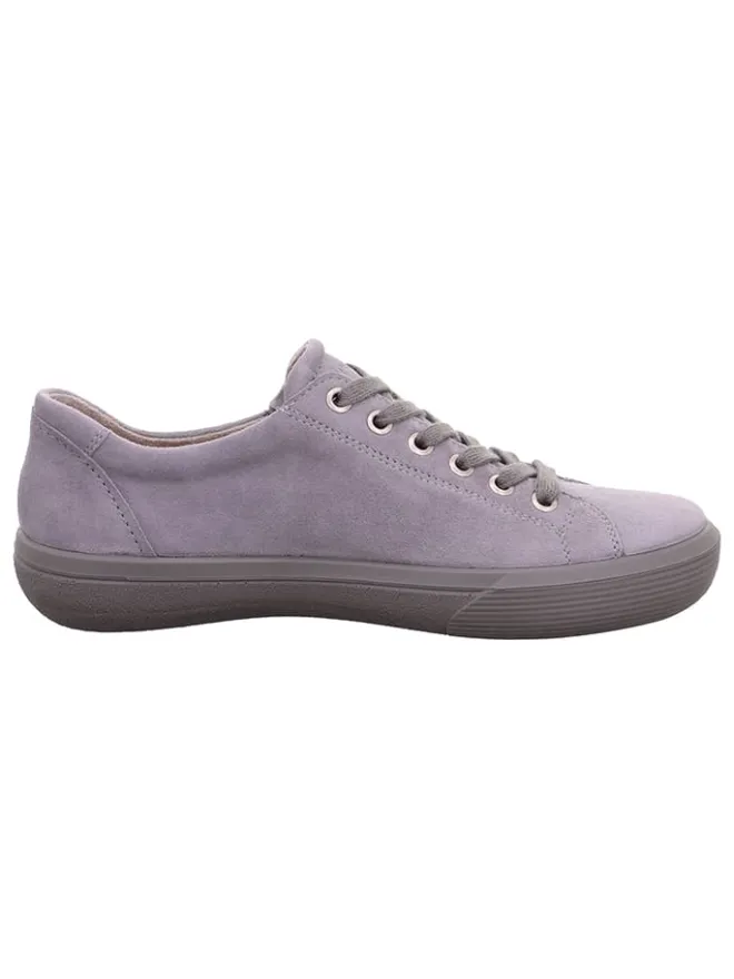 Legero Schnürschuhe^Leder-Sneakers "Fresh" in Grau