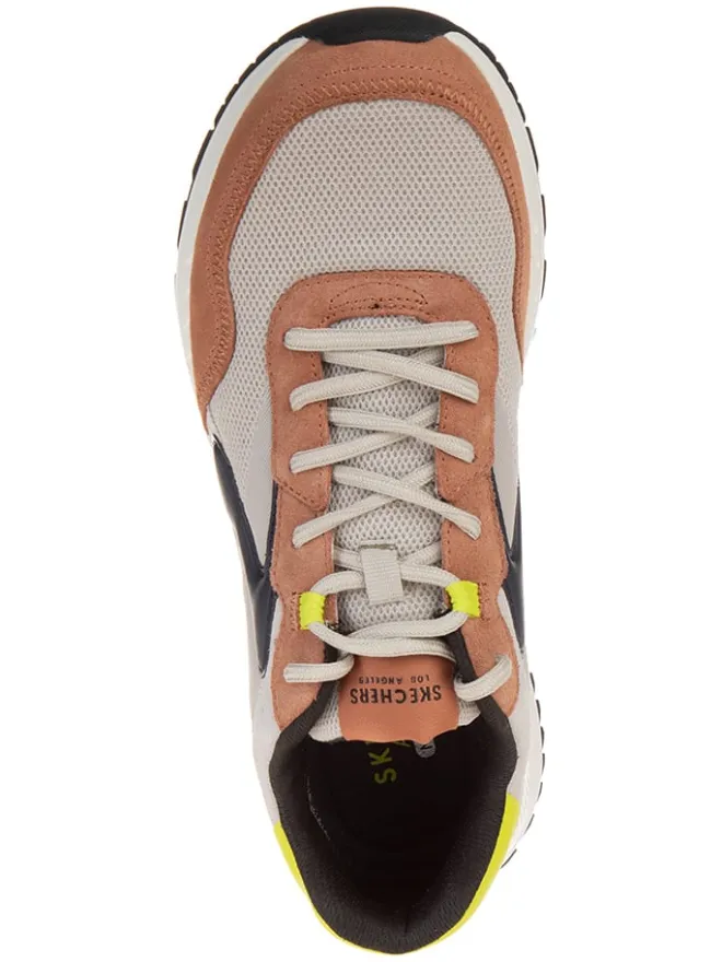 Leder-Sneakers "Fury Fury" in Hellbraun/ Grau>Skechers New