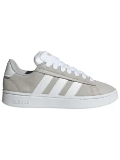 Leder-Sneakers "Grand Court Alpha" in Grau/ Weiß>adidas New
