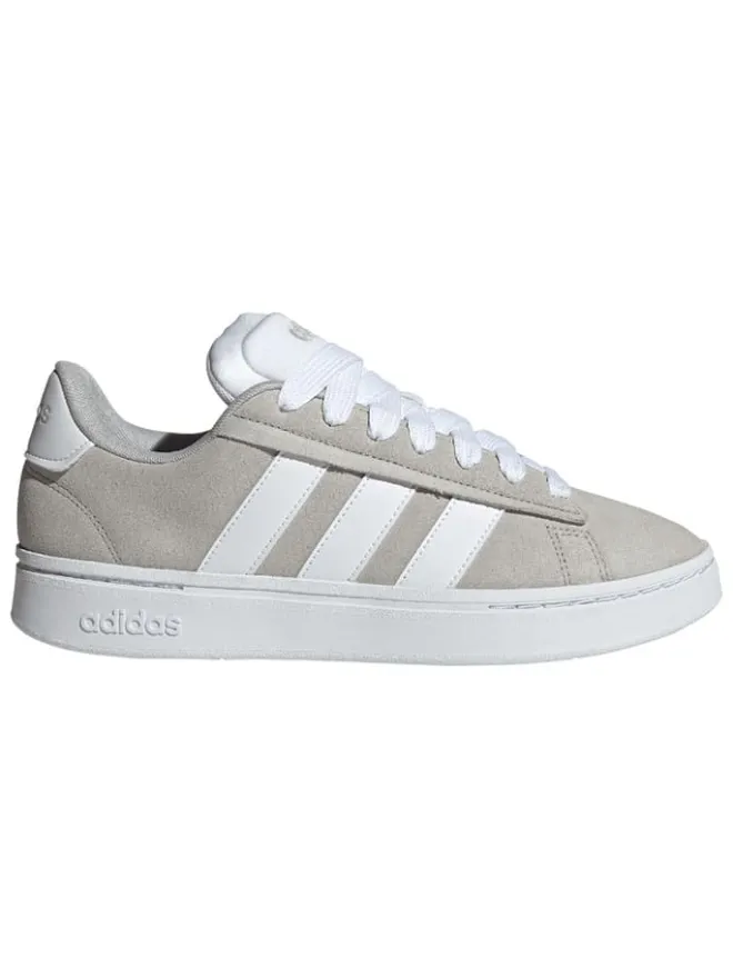 Leder-Sneakers "Grand Court Alpha" in Grau/ Weiß>adidas New