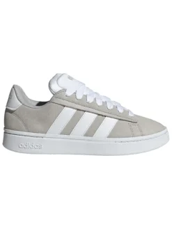 Leder-Sneakers "Grand Court Alpha" in Grau/ Weiß>adidas New