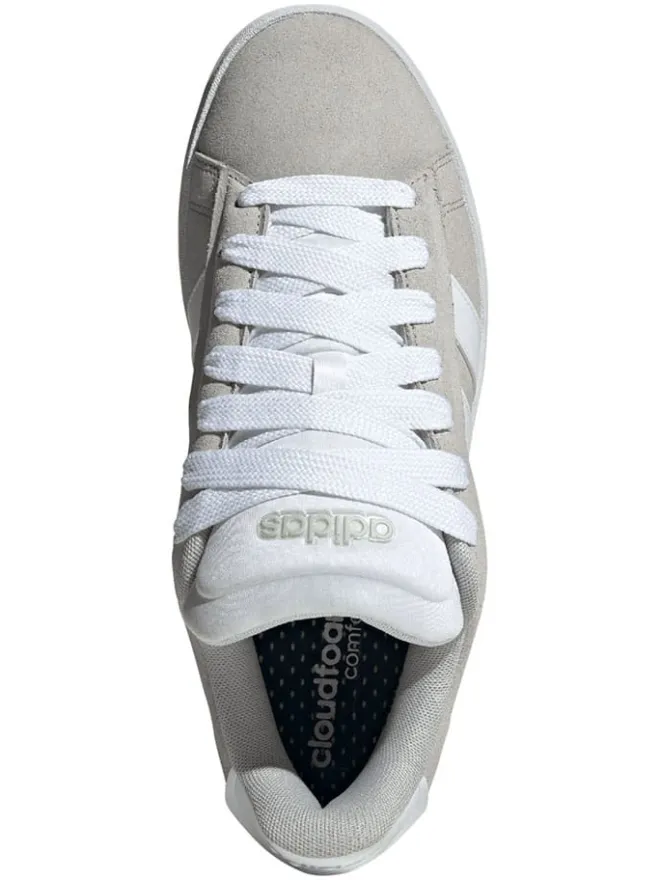 Leder-Sneakers "Grand Court Alpha" in Grau/ Weiß>adidas New