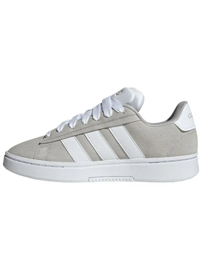 Leder-Sneakers "Grand Court Alpha" in Grau/ Weiß>adidas New