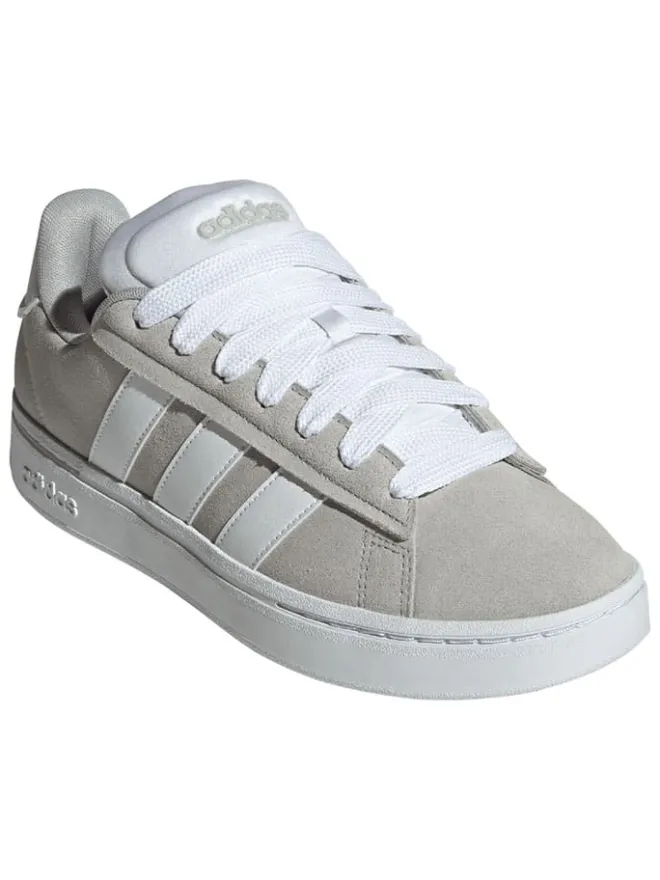 Leder-Sneakers "Grand Court Alpha" in Grau/ Weiß>adidas New