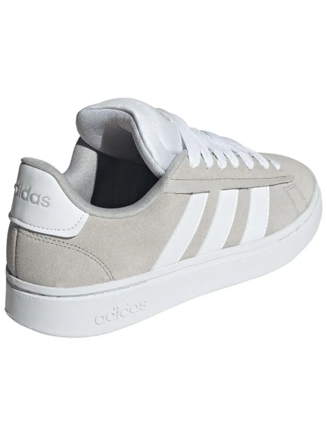 Leder-Sneakers "Grand Court Alpha" in Grau/ Weiß>adidas New