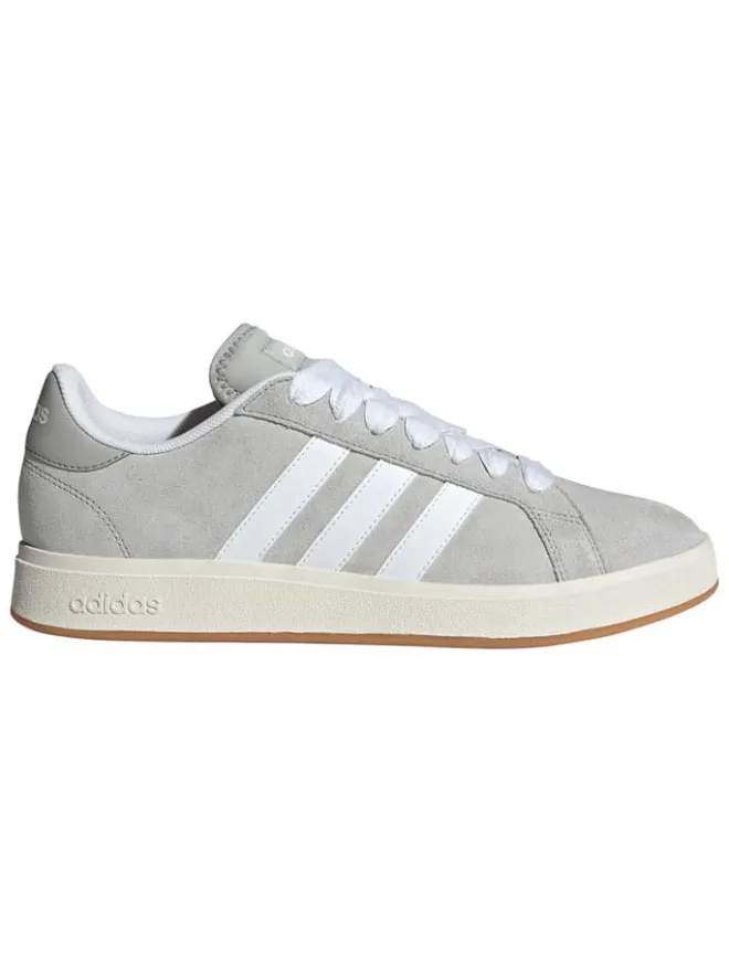 adidas Sneakers^Leder-Sneakers "Grand Court Base" in Grau/ Weiß