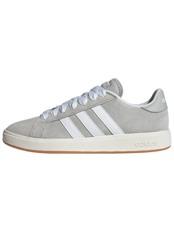 adidas Sneakers^Leder-Sneakers "Grand Court Base" in Grau/ Weiß