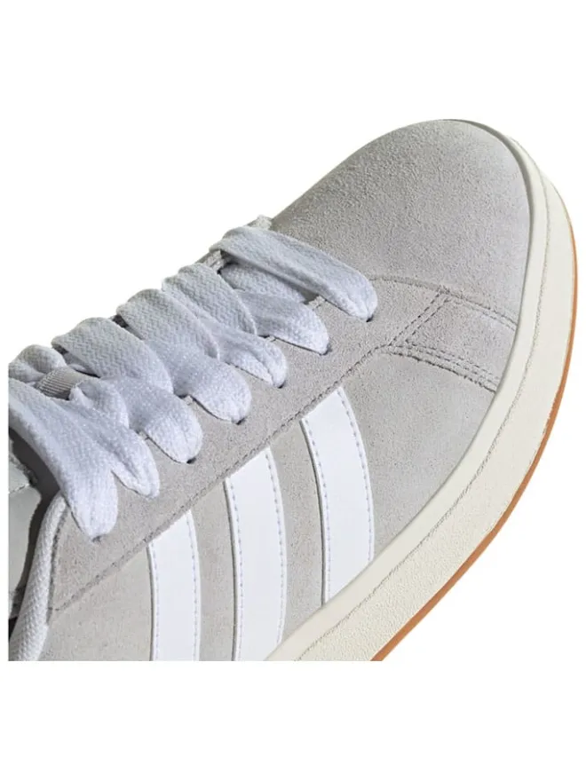adidas Sneakers^Leder-Sneakers "Grand Court Base" in Grau/ Weiß