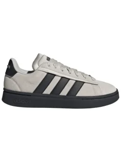 Leder-Sneakers "Grand Court Alpha" in Grau/ Schwarz>adidas Discount
