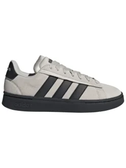 Leder-Sneakers "Grand Court Alpha" in Grau/ Schwarz>adidas Discount