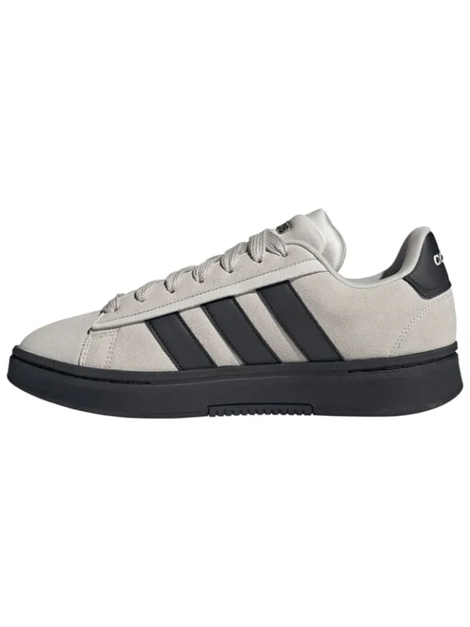 Leder-Sneakers "Grand Court Alpha" in Grau/ Schwarz>adidas Discount