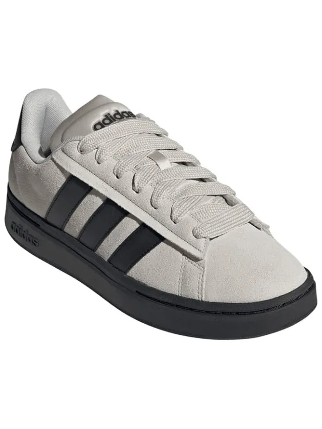 Leder-Sneakers "Grand Court Alpha" in Grau/ Schwarz>adidas Discount