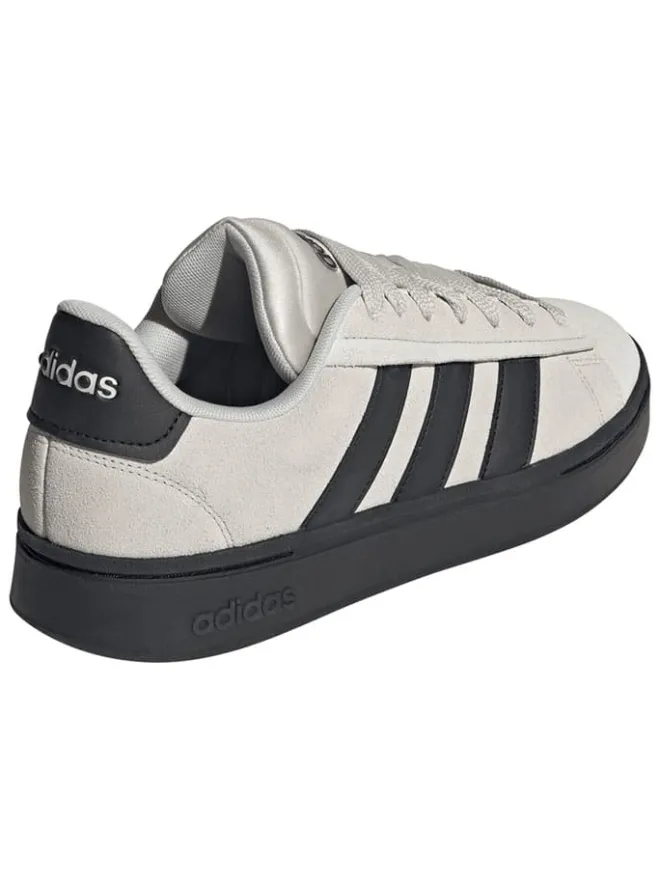 Leder-Sneakers "Grand Court Alpha" in Grau/ Schwarz>adidas Discount
