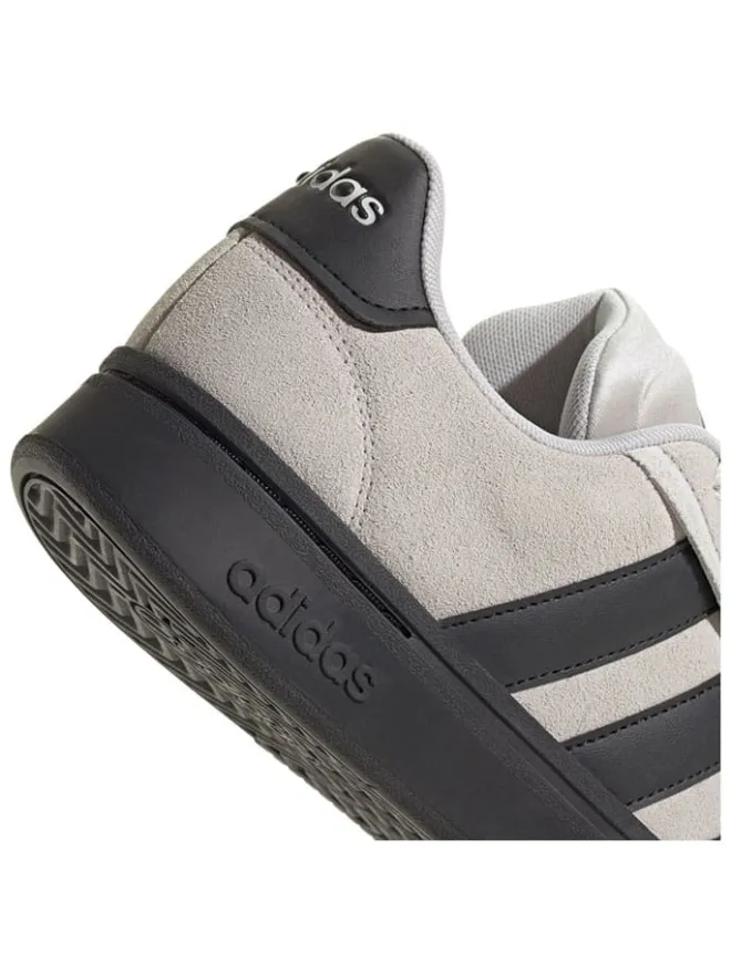 Leder-Sneakers "Grand Court Alpha" in Grau/ Schwarz>adidas Discount