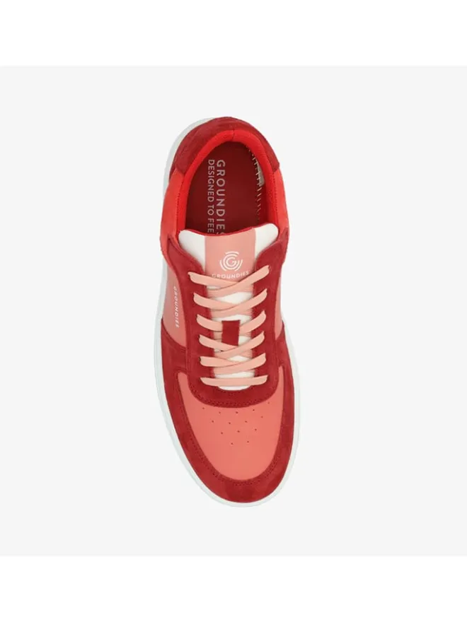 Groundies Sneakers^Leder-Sneakers "Hamptons 2.0" in Rot