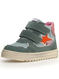 Leder-Sneakers "Hess 3" in Türkis/ Pink>Naturino Hot