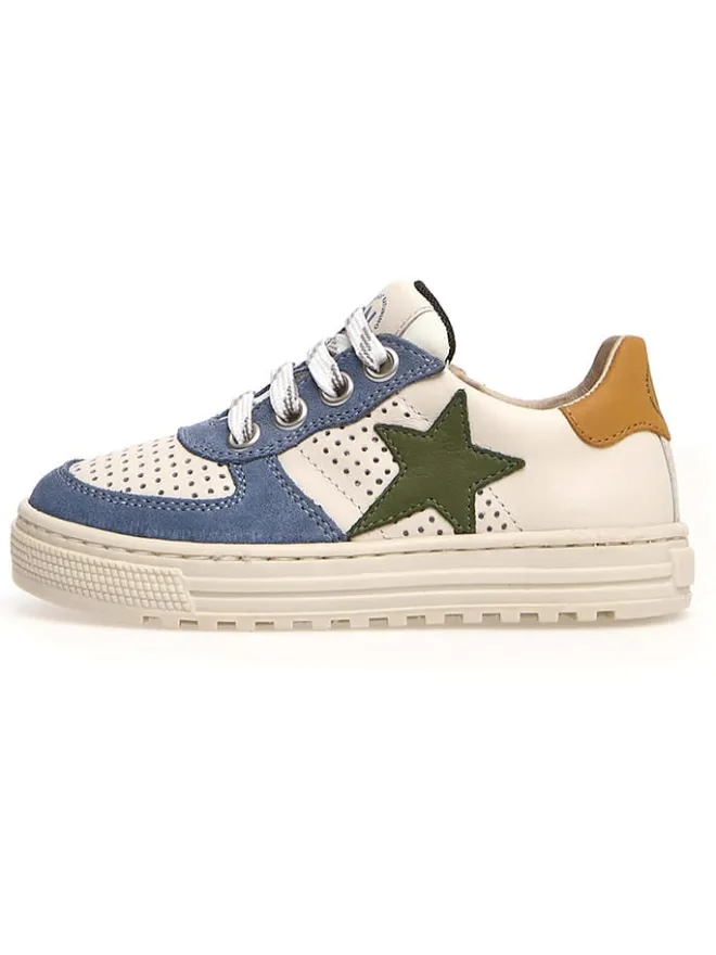 Leder-Sneakers "Hess" in Creme>Naturino