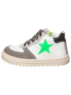 Naturino Sneakers·Sneakers High^Leder-Sneakers "Hess" in Weiß/ Grau