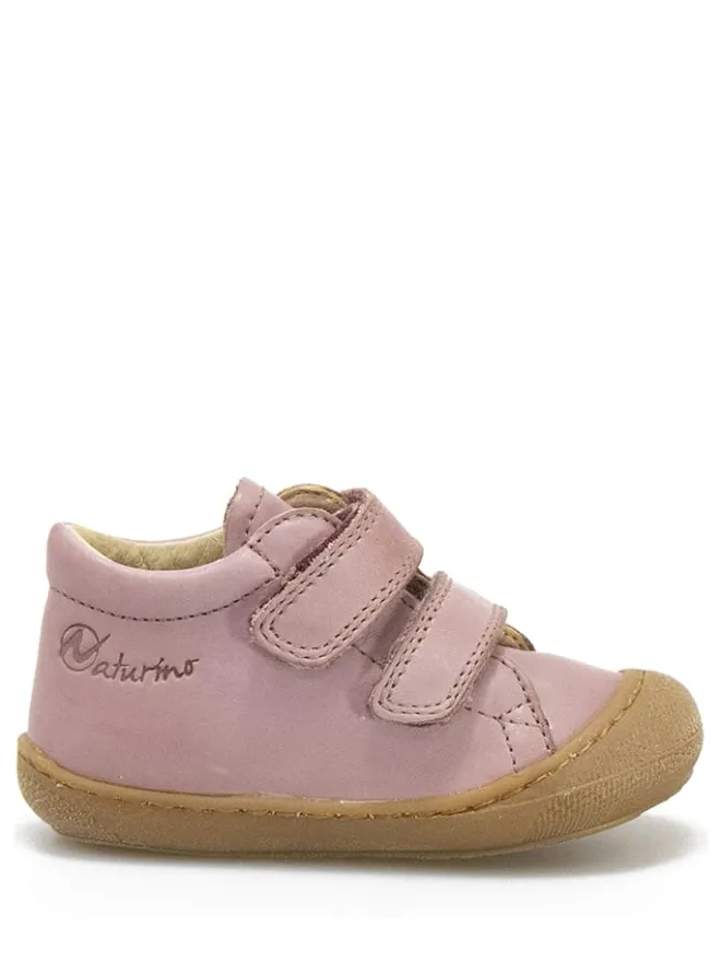 Leder-Sneakers in Altrosa>Naturino Clearance