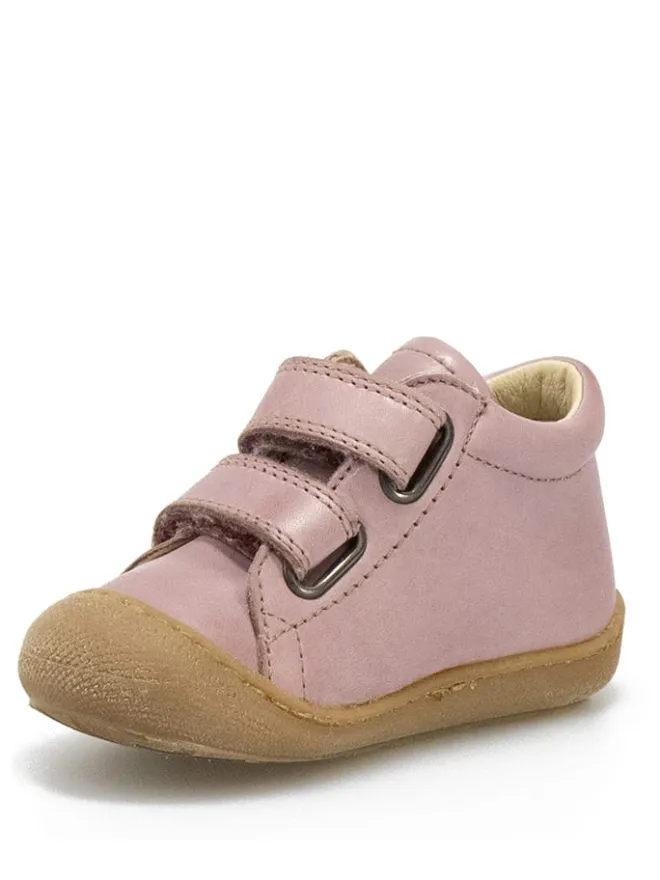 Leder-Sneakers in Altrosa>Naturino Clearance