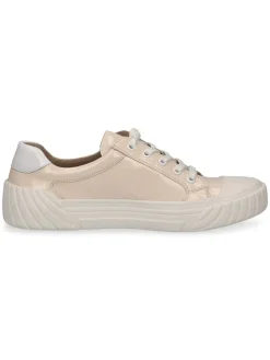 Caprice Schnürschuhe^Leder-Sneakers in Beige