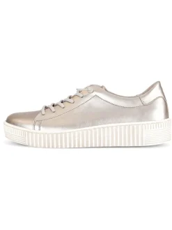 Leder-Sneakers in Beige>Gabor New