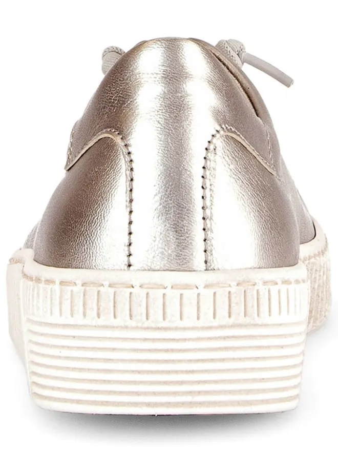 Leder-Sneakers in Beige>Gabor New