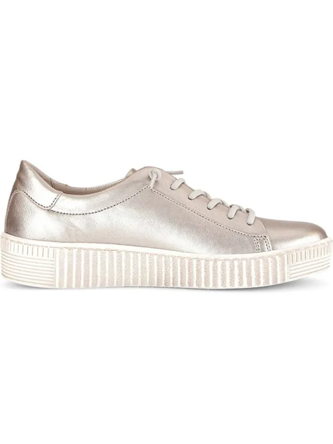 Leder-Sneakers in Beige>Gabor New