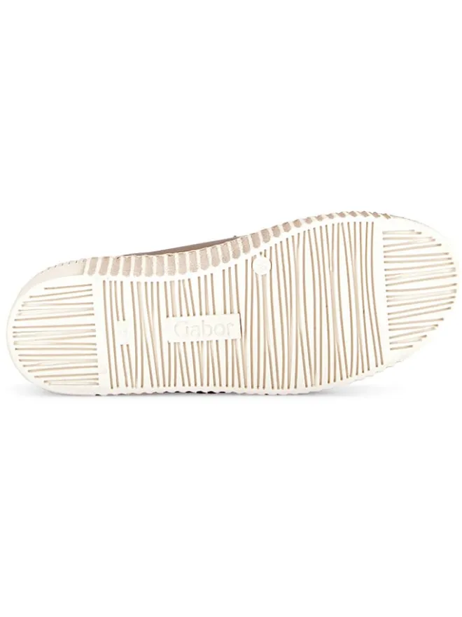 Leder-Sneakers in Beige>Gabor New