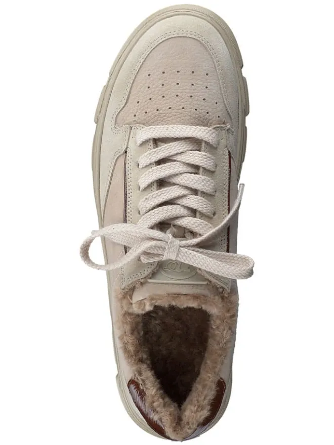 Paul Green Sneakers^Leder-Sneakers in Beige