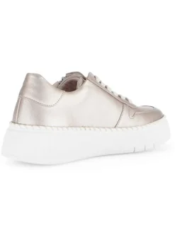 Leder-Sneakers in Beige><noscript><img width=