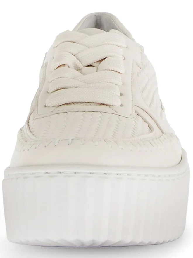 Leder-Sneakers in Beige>Gabor Outlet