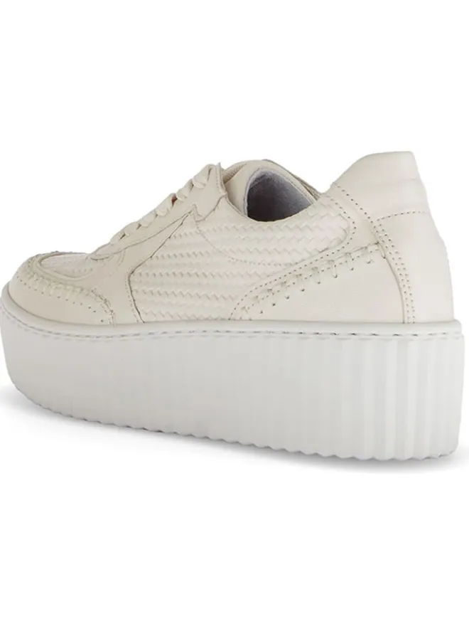 Leder-Sneakers in Beige>Gabor Outlet