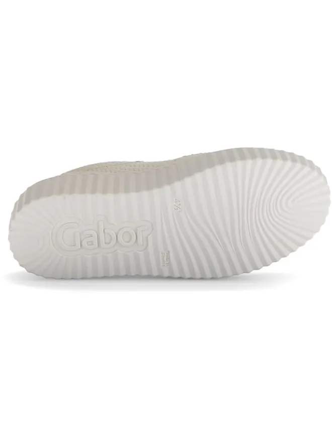 Leder-Sneakers in Beige>Gabor Outlet