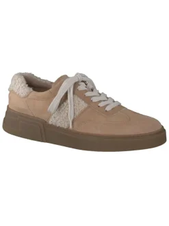 Paul Green Schnürschuhe^Leder-Sneakers in Beige