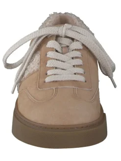 Paul Green Schnürschuhe^Leder-Sneakers in Beige
