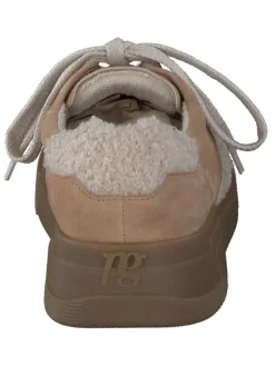 Paul Green Schnürschuhe^Leder-Sneakers in Beige
