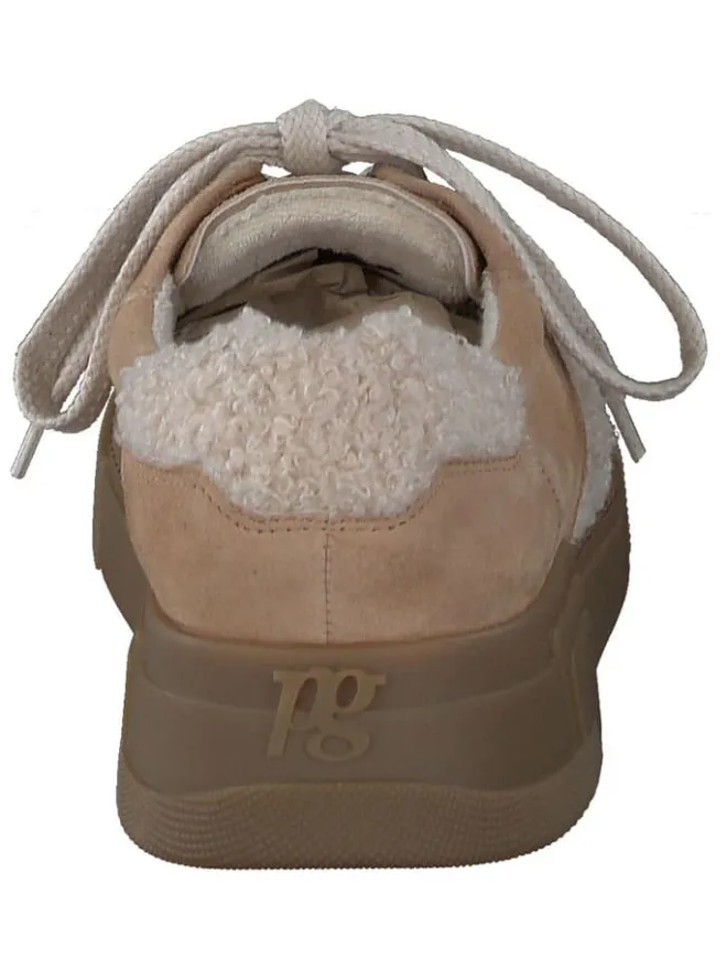 Paul Green Schnürschuhe^Leder-Sneakers in Beige