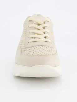 Leder-Sneakers in Beige><noscript><img width=