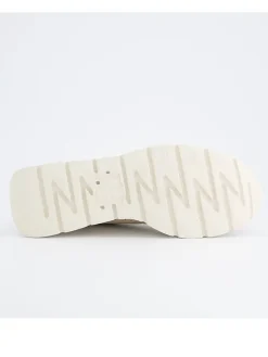 Leder-Sneakers in Beige><noscript><img width=