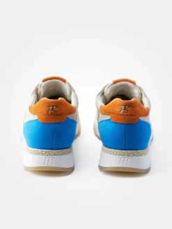 Paul Green Sneakers^Leder-Sneakers in Beige/ Blau