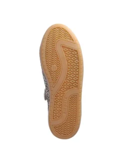 Leder-Sneakers in Beige/ Braun><noscript><img width=